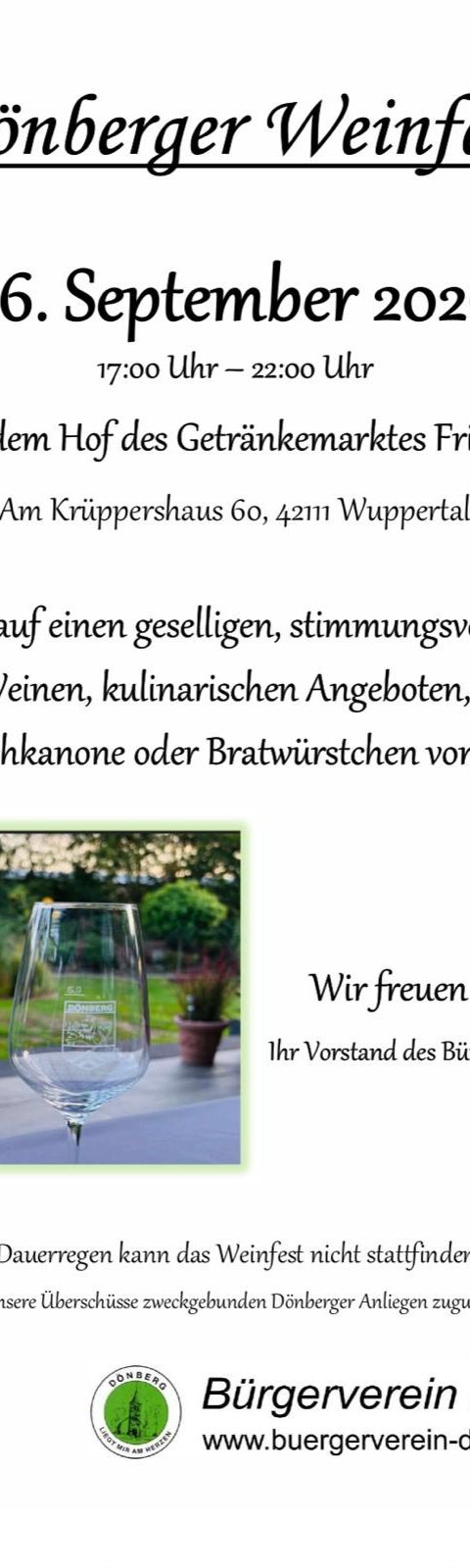 4. Dönberger Weinfest 2026